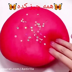 اسلایم قرمز کیوت و با حال