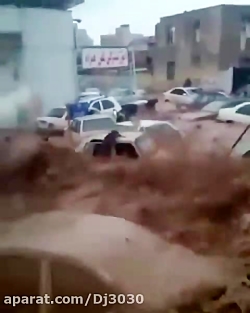 صحنه ی دلخراش از سیل شیراز