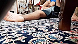 وقتی پسرت وسط فوتبال تلوزیونو...