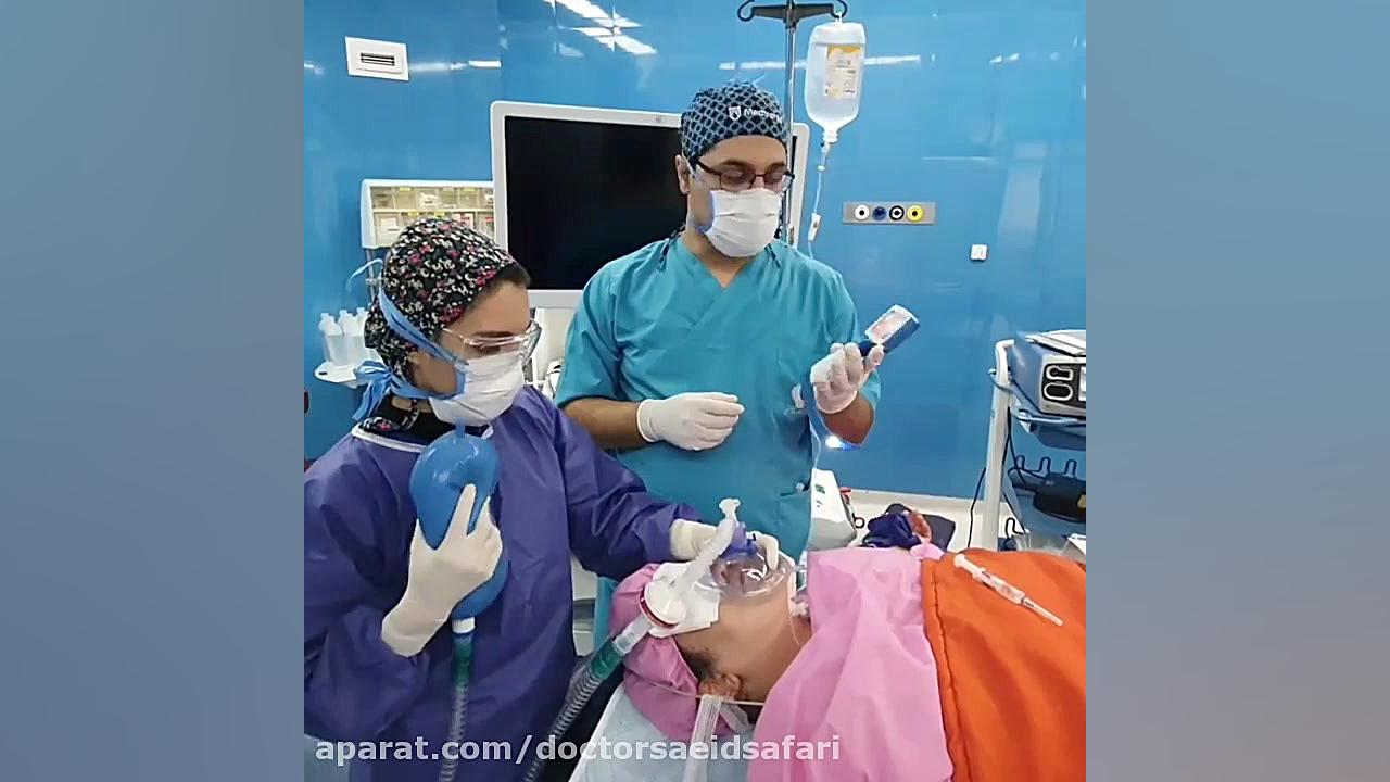 فیلم لارنگوسکوپی درمان ریزش مو