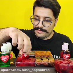 چالش غذا خوردن  چالش صدا غذا