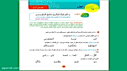 درس اول قرآن پایه چهارم دبستان ( جلسات اول و دوم )