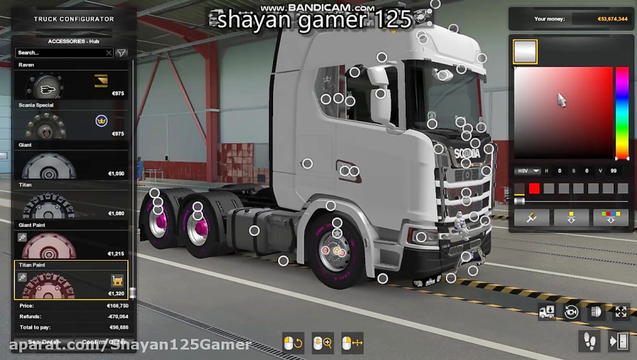 آموزش اسپرت کردن کامیون در یورو تراک 2 (shayan gamer 125 )