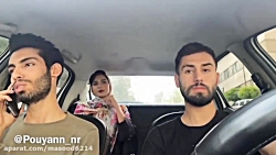 با دستمال کاغذی زد تو سر رانند...