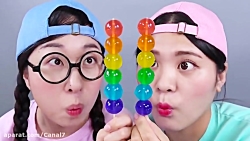 چالش اسمر / خوردن خوراکی های ر...