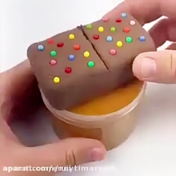 اسلایم شکلاتی