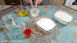 آموزش حلوای زعفرونی سنتی با تم...