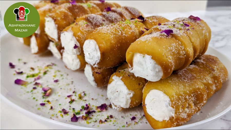 طرز تهیه شیرینی رولی بدون تخم مرغ :: کریم رول