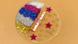 اسلایم شفاف و لوازم میکاپ