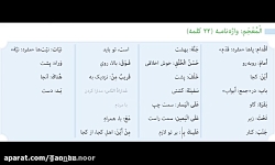 ویدیو آموزش درس 3 عربی هفتم بخش 1