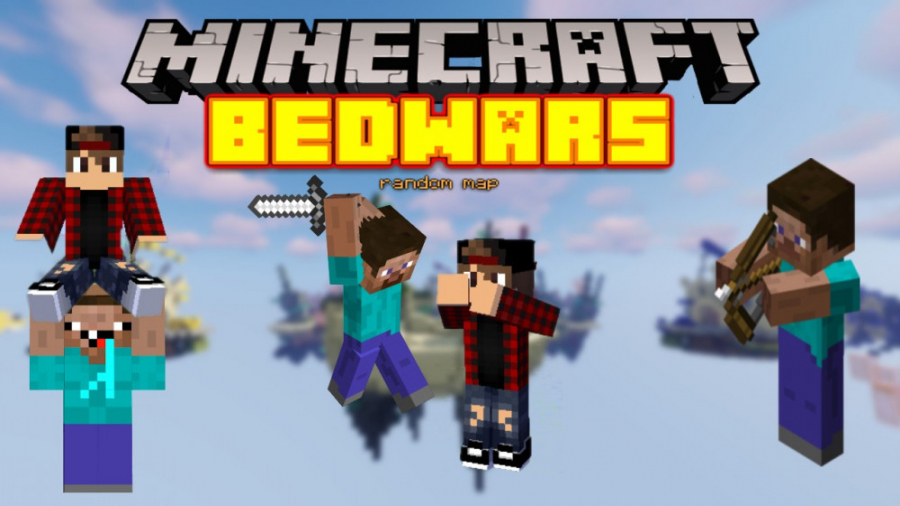 Minecraft Online_Bed Wars_همکاری با تیم