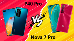 مقایسه Huawei nova 7 Pro 5G با Huawei P40 Pro 5G