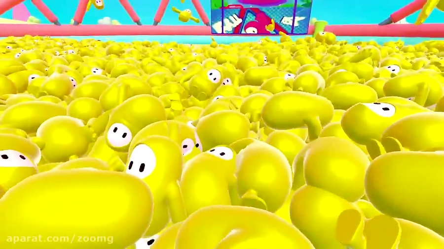 ویدیوی طنز تیم زرد در بازی Fall Guys