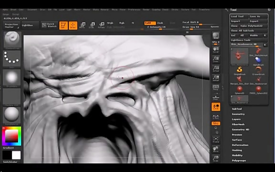 creating a detailed forest creature in zbrush