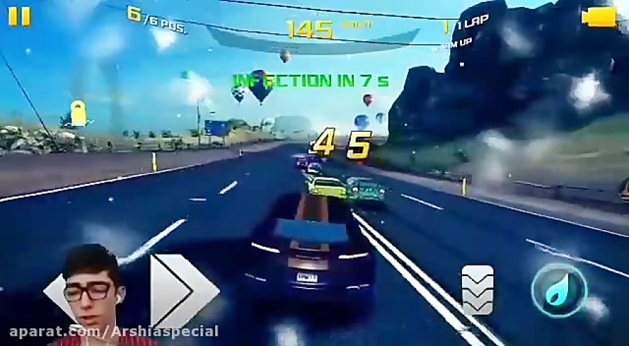 گیم پلی از بازی آسفالت 8(asphalt8) مود ماشینی