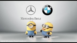 تبلیغ خیلی باحال بنز (BENZ) برای تخریب بی ام و (BMW) با حضور مینیون ها