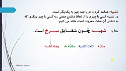 ویدیو آموزش ارایه تشبیه فارسی پنجم