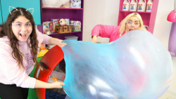 چالش ساختن حباب اسلایمی