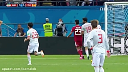 لحظات ماندگار بازی های فوتبال ایران در جام های جهانی - ایران  اسپانیا