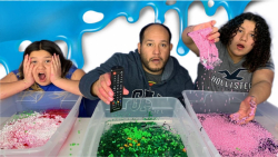 چالش اسلایمی مری و ایزی و بابا