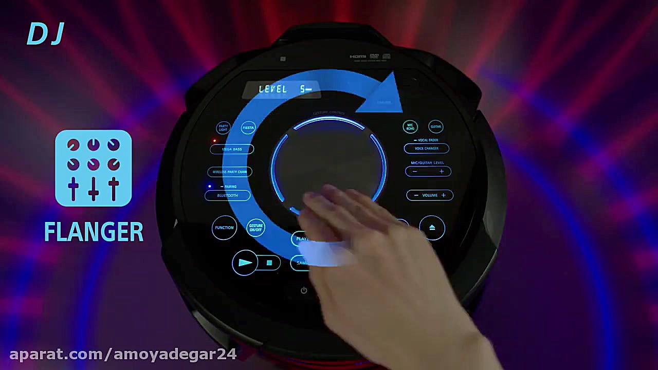 فیلم معرفی شیک سونی MHC V83D زمان163ثانیه