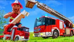 ماشین آتشنشانی اسباب بازی و وا...