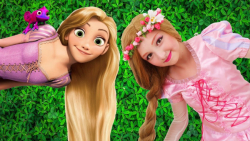 میکاپ و لباس به سبک راپنزل