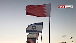 پرچم های امارات و بحرین در اسرائیل