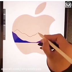 نقاشي مارك اپل با تبلت اپل