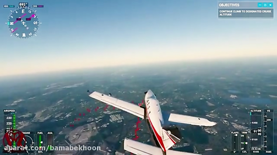 گیم پلی بازی جدید شبیه  ساز پرواز مایکروسافت microsoft flight simulator 2020