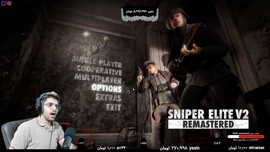 پارت ۱ واکترو Sniper Elite 2 Remastered عمو امیر تک تیر انداز