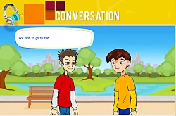 انیمیشن conversation  درس 6 زبان نهم