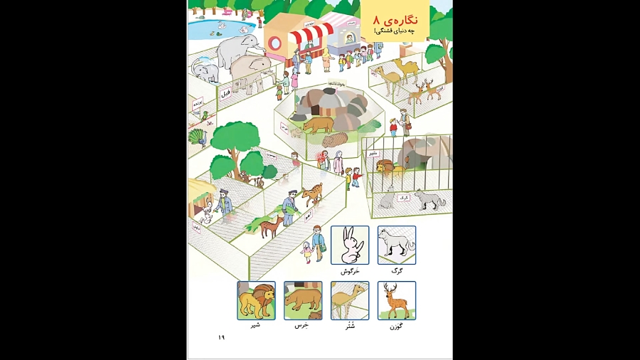 آموزش نگاره 8 کتاب فارسی اول د...