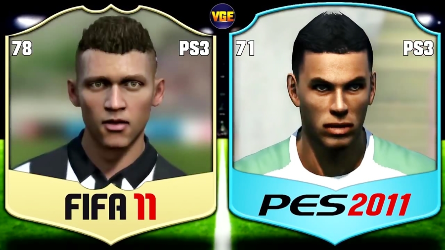 مقایسه ی چهره نیمار در FIFA و PES از 2010 تا 2020