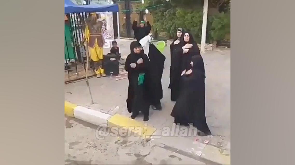 پیر زن معروف عراقی ( اربعین) بلیچینگ دندان