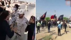 درگیری زوار با نیروهای مرزبانی...