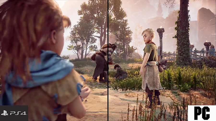 مقایسه گرافیک Horizon: Zero Dawn روی PC و PS4 PRO