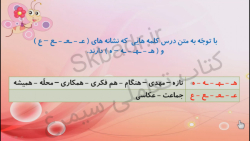 نگارش فارسی کلاس دوم نشانه ها صفحه 22