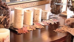 چطور از برگ درختان پاییزی برای...