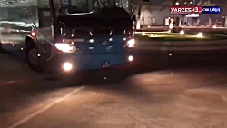 خروج پرسپولیس از استادیوم جاسم بعد از برد الشارجه امارات