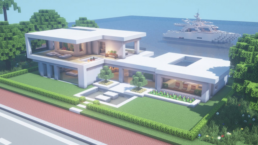 آموزش ساختن خانه مدرن در ماینکرفت Minecraft