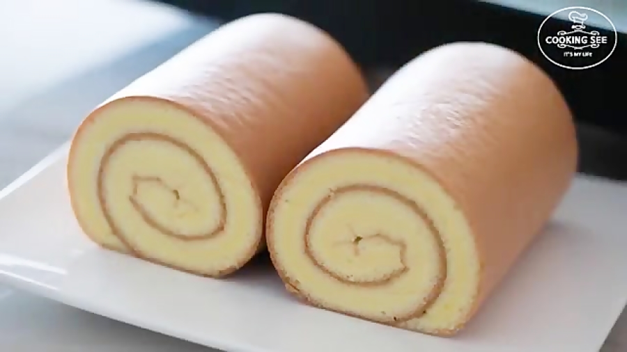 لذت آشپزی - طرز تهیه رولت خامه ای ساده