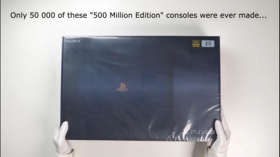unboxing ps4 pro 500 million limited edition