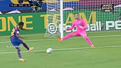 خلاصه بازی بارسلونا 4-0 ویارئا...