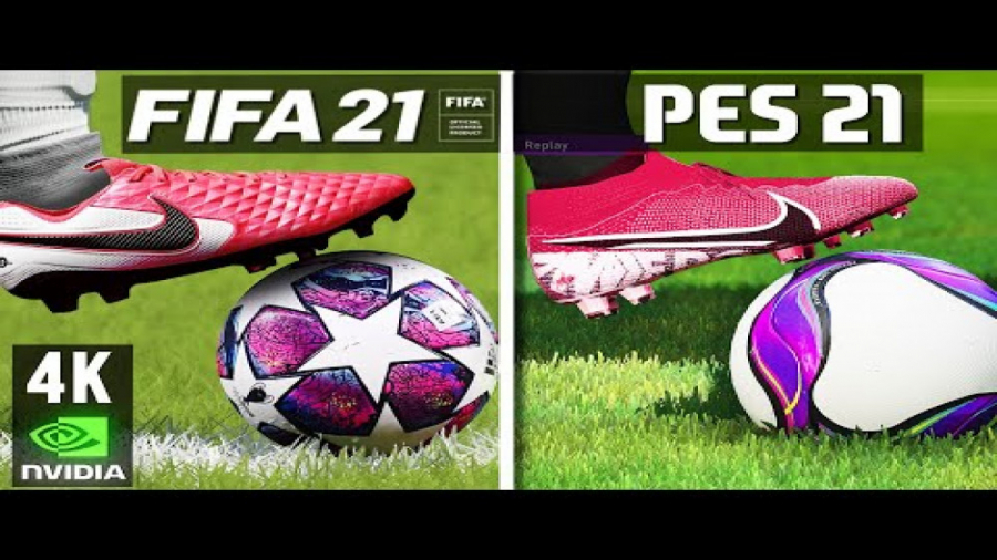 گرافیک کدام بازی بهتره ؟ FIFA 21 یا PES 21 ؟