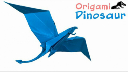 اوریگامی دایناسور پرنده