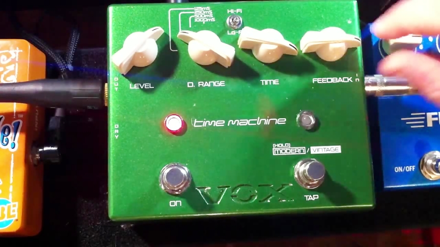 time machine delay pedal