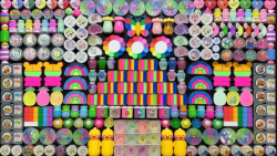 مخلوط کردن همه اسلایمهای رنگی