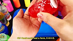 مخلوط کردن اسلایم رنگی در قالب...