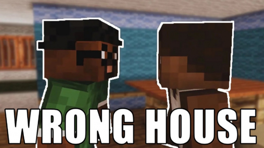 ماین کرافت GTA 5"خونه رو اشتباهی اومدی"انیمیشن ماین کرفت ماینکرفت Minecraft